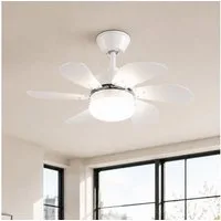 ZMH Deckenventilator Mit Licht und Fernbedienung Leise für Flur/Schlafzimmer Deckenlampe