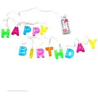 MARELIDA LED-Lichterkette LED Lichterkette HAPPY BIRTHDAY Geburtstagskette bunt leuchtend, 13-flammig