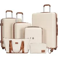 Travelhouse Trolleyset Bari, 4 Rollen, (Spar-Set, 6 tlg., Hartschalen Trolley-Set 6-teilig)