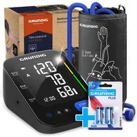 Grundig Oberarm-Blutdruckmessgerät Blutdruckmessgerät Oberarm präzise einfache Bedienung inkl. Batterien