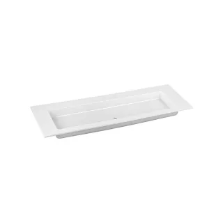Keuco Royal 60 Keramik-Waschtisch 32160311400 140,5x53,8cm, weiß, ohne Hahnloch und Überlauf