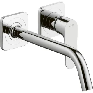 hansgrohe Axor Citterio M Fertigmontageset 34116000 Unterputz-Waschtischarmatur, Ausladung 227mm, mit Rosetten, chrom