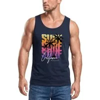 Neverless Tanktop Herren Tank-Top Sommer Surf California Palmen Muskelshirt Muscle mit Print