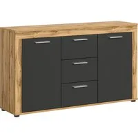 OTTO home Sideboard AOSTA, Breite 125 cm, 2 Türen, 3 Schubkästen, 4 Fachböden (in verschiedenen Farbausführungen, individuell kombinierbar), Kommode, Schrank, Anrichte, Standschrank, Board, Wohnzimmer