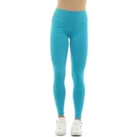 F&K-Mode Leggings Damen Leggings lang hoher Bund Hose Baumwolle hoher Bund
