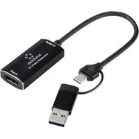 Renkforce 4K HDMI Video-Aufzeichnungsmodul für PC/Mac mit USB oder RF-6048350 Gameplay-Aufnahmegerät (Plug und Play)