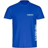 multifanshop T-Shirt Herren Hamburg - Brust & Seite - Männer
