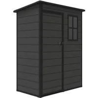 Koll Living Gartenhaus 'Arden', 2100 Liter, Anthrazit, 152 x 91 x 193 cm, BxT: 152x91.5 cm, UV- & witterungsbeständig, abschließbar