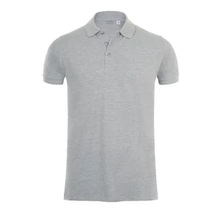 SOLS Herren Phoenix Kurzarm-Pique-Poloshirt (grau meliert)