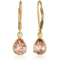 Elli Ohrhänger-Set Tropfen Ohrhänger 925 Silber vergoldet, mit Kristallen von Swarovski®, Tropfen