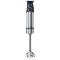 Arendo Stabmixer Edelstahl Pürierstab, Handmixer, stufenlose Regelung, silber, 1500 W, 2 Geschwindigkeitsstufen, 4-Klingen, einfache Reinigung, DC Motor
