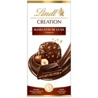 LINDT Schokolade, Lindt Creation Haselnuss de Luxe mit feinherber Schokolade 150g