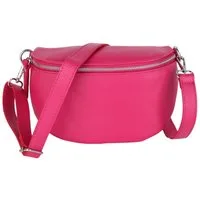 MIRROSI Bauchtasche Damen, Echtleder, Leder, Made in Italy, Umhängetasche, Brusttasche, (Schultertasche für jeden Anlass (1 Tasche & 1 Gurt), 3 Größen auswählbar), Crossbody Bag, Damen Taschen verstellbaren Schulterriemen