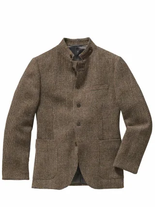 Mey & Edlich Herren Harris-Tweed-Janker Beige 100 % Schurwolle