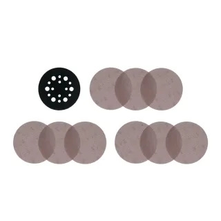 Milwaukee Schleifnetz Exzenterschleifer 76mm 10-teiliges Set - 4932499374