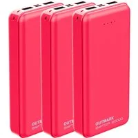 OUTMARK SWIFTER 20.000mah, 2x USB-A Ausgang, 1x USB-C Ladeeingang Akku Powerbank 20000 mAh, Fast Charge 2 x 2,4A