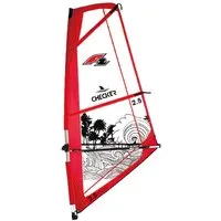 F2 Surfsegel F2 Windsurf Segel Checker Kid Komplett Rigg 3 qm Rot 2024/25