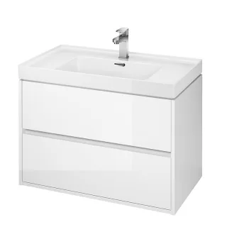 Neuesbad Serie 300 Waschtischunterschrank, B:794, T:447, H:533mm, weiss glänzend Lack 1S924-0041