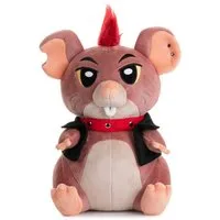 Corimori Kuscheltier Ed, die Punk-Ratte, 26cm Plüschie Stofftier (Geschenk, Packung, Geschenk), Plüschtier, Ratten-Kuscheltier, Irokese, braun rot schwarz