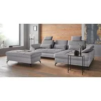 OTTO home Ecksofa Costello L-Form, B: 301 cm mit Sitztiefen-, Armteilverstellung &, 3 Nierenkissen, optional Bettfunktion & Bettkasten