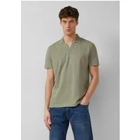 s.Oliver Kurzarmshirt Polo-Shirt Piqué-Poloshirt mit offenem Kragen