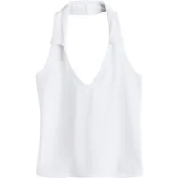 Next Trägertop Neckholder-Top mit Kragen (1-tlg)