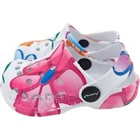 VewoTex Baby & Kinder Clogs mit Blumenmuster » günstige Kinderschuhe Clog (1 Paar Clogs, 2-tlg., Kein Set) Kinder Badeschlappen » Badelatschen mit Riemen & Cut-Outs
