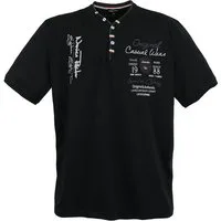 Lavecchia T-Shirt Lavecchia Herren T-Shirt LV-2042 (Schwarz, 3XL) Herrenshirt V-Ausschnitt