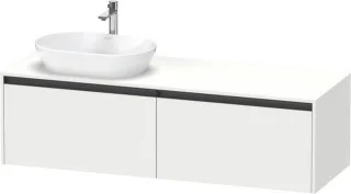 Duravit Ketho.2 Konsolenwaschtischunterbau wandhängend Weiß Matt 1600x550x459 mm - K24889L18180000 K24889L18180000