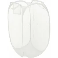 Koopman Wäschenetz Wäschebehälter Wäschesammler Waschbehälter Mesh-Netz,(Stück, 1-St., Packung), Weiß, 58x36x36cm, Pop-Up, Nylon, Tragegriff