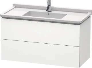 Duravit L-Cube Waschtischunterbau wandhängend Weiß Supermatt 1020x469x558 mm - LC626608484 LC626608484