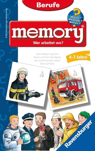 Ravensburger 23326 - Berufe Memory: Wer arbeitet wo?