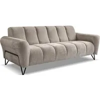 Beautysofa Sofa mit Metallbeine in Schwarz VOLARE, 3-Sitzer, viele Farbvarianten, ohne Schlaffunktion