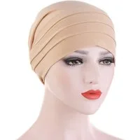 Cachito Strickmütze Haar Wrap für Damen Weich Turban Cap Stretch Jersey Kopftuch Atmungsaktiv Leichtgewicht Turban für Frauen