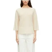 comma 3/4 Arm-Pullover Leichter Pullover mit Leinen und Viskose