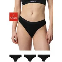 SNOCKS Brasilslip Damen Slip Unterhose (3-St) aus Bio-Baumwolle mit Gummibund