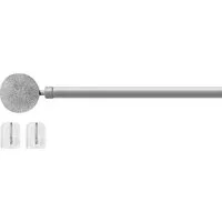 Good Life Scheibenstange Kreis, Ø 10 mm, 1-läufig, ausziehbar, ohne Bohren, geklebt, Kunststoff, Metall