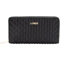 L. CREDI Geldbörse Zip Around Wallet, mit RFID-Blocker Schutz
