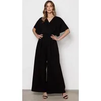 Awama Overall elegant, mit V-Ausschnitt und und weitem Bein