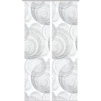 HOME WOHNIDEEN Schiebegardine 84111 SPIRO Schiebegardine recyceltes Polyester, Bambusoptik, 245x60 (2 St), Paneelwagen, transparent, Polyester (recycelt) Polyester