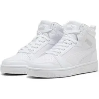 PUMA REBOUND V6 MID JR Sneaker knöchelhoch, retro-inspiriertes Design, mit SOFTFOAM+ Dämpfung