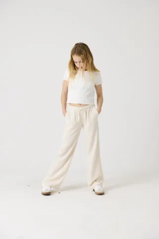 KIDS ONLY - KOGSIESTA PULL-UP LINEN BLEND PNT NOOS Moonbeam - Gr. - 164