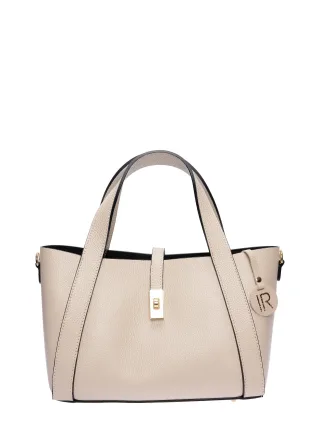 Isabella Rhea Beige Rindsledertasche