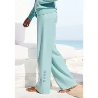 Elbsand Strickhose mit weitem Bein und eingestricktem Logo, Loungewear