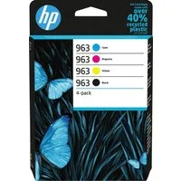 HP HP original Druckertinte 963 4er-Pack Tintenpatrone (Instant Ink, cyan/magenta/yellow/schwarz)