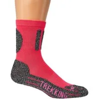 TippTexx 24 Sportsocken 2 Paar COOLMAX Trekkingsocken NEON-Farben Sport- und Bike-Socks (2 Paar) mit Frottee-Polstersohle