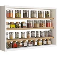 VCM Hängeschrank Holz Wandregal Gewürzregal Regal Küche Esaldi M (1-St) VCM Küchenregal Esaldi 40x60x10 cm Holzwerkstoff