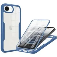 betterfon Handyhülle für Apple iPhone 16E 2-teiliges 360° TPU Schutzcase, Rundumschutz mit integrierter Displayabdeckung und klarer Sicht