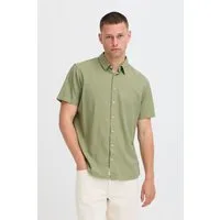 Blend Kurzarmhemd BHBOBBY LINEN S/S aus Leinen und Viskose, Regular Fit, mit Hemdkragen