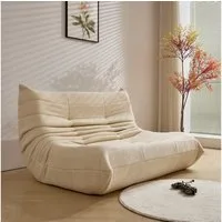 REDOM Sitzsack 2-Sitzer 149x114x82 cm Lazy Sofa aus kuscheligem Teddyfleece (Ergonomischem Design und maximalem Komfort, 1 St., Ergonomische Form, skandinavisches Design für höchsten Sitzkomfort), ideal für Wohnzimmer & Entspannung – sofort nutzbar